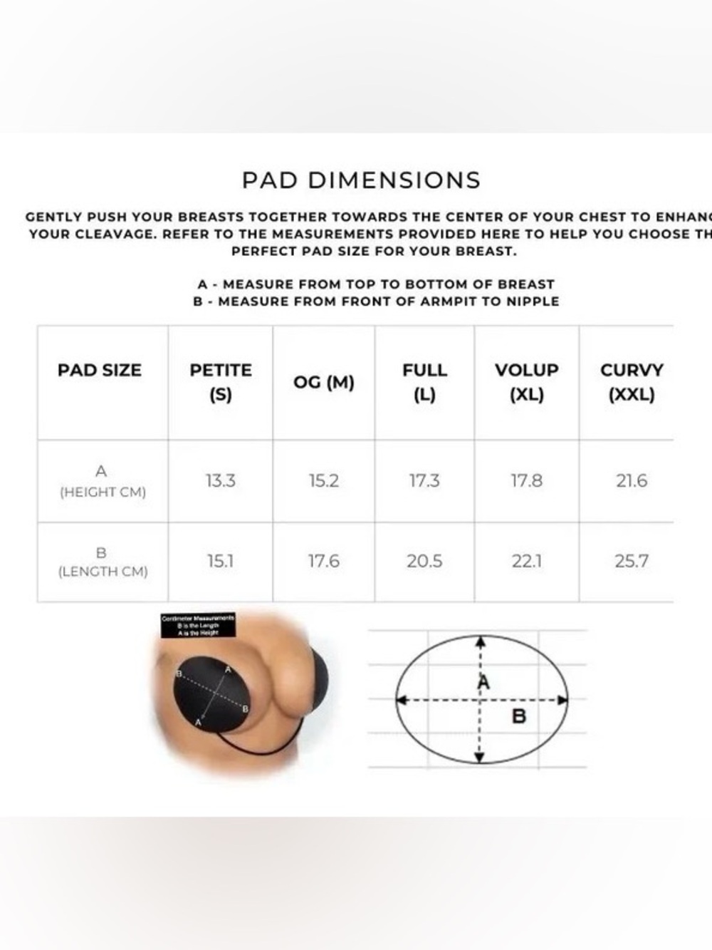 Misses Kisses Adhesive Strapless Nude Bra Inserts - Picture 3 of 3